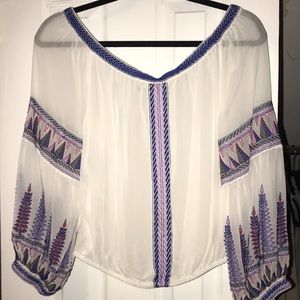 Free people off the shoulder shirt
